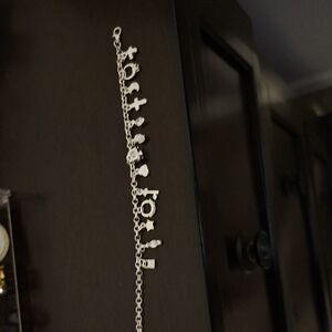 Stylish Silver Charm Bracelet